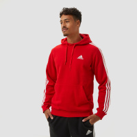 Adidas adidas 3-stripes fleece trui rood heren