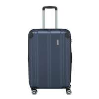 Travelite City 4 Wiel Trolley M Expandable navy Harde Koffer